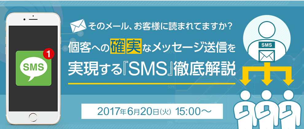 そのメール、お客様に読まれてますか？個客への確実なメッセージ送信を実現する『SMS』徹底解説